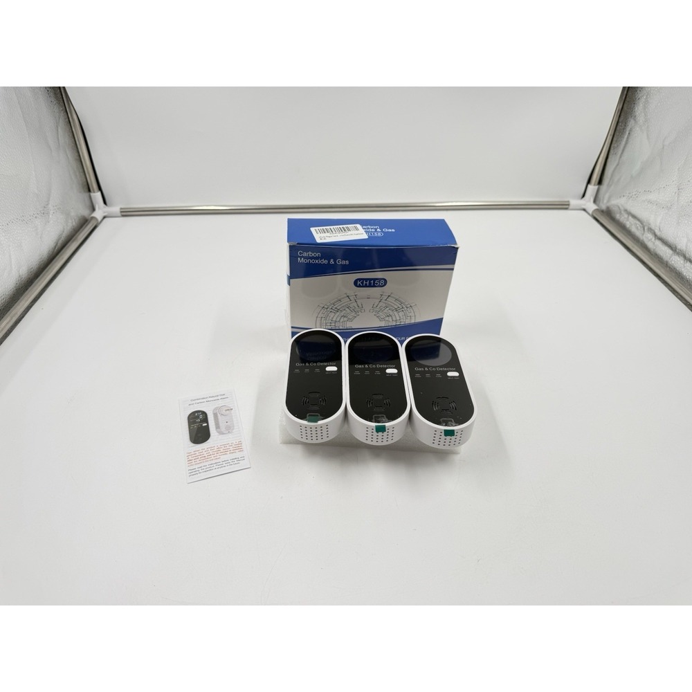 Carbon Monoxide Detectors and Natural Gas Detector, 4-in-1 Carbon Monoxide...